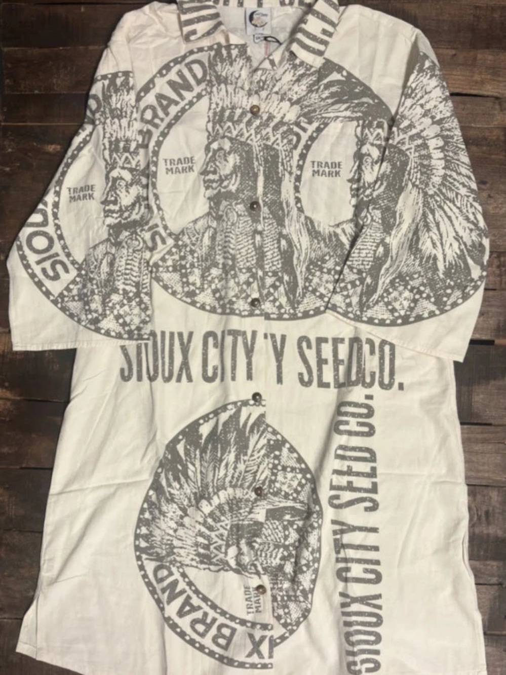 Jaded Gypsy Never Ending Fields Duster - Sioux City Print - S/M - A131 - Picture 2 of 2